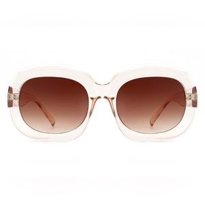 Oversized Clear Oval Retro Sunglasses